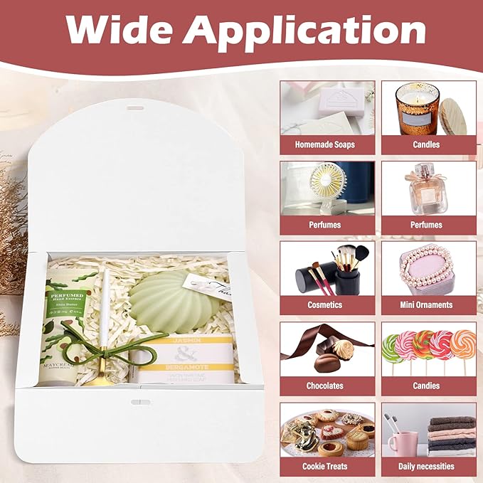 10 PCS Gift Boxes with Lids, 10.6x7.8x3.1 Inch Kraft Paper Gift Box